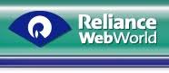 Our client reliance web world logo